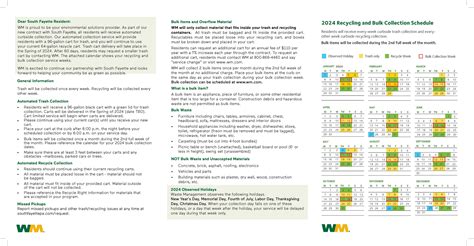 fayette waste holiday schedule.